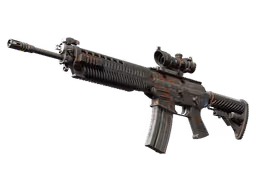 SG 553 | Basket Halftone (Battle-Scarred)